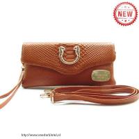 michael kors snake-reliëf klein bruin crossbody zakken Portemonnee Klein 3xs3r615